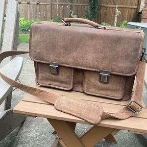 Adrian Klis *handmade* leather briefcase